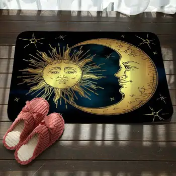 Non-Slip Tolmuimejaga Põranda Matt Elutuba, Magamistuba Solar Eclipse Prindi Vannitoa Ukse Matt Köök Kaasaegse Põranda Matt
