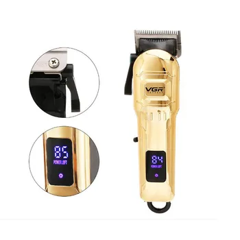 VGR 268 karvade trimmer USB laetav juuksed clipper juukselõikus masin oilhead clipper valged juuksed nikerdamist clipper beard trimmer LCD