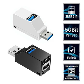 1TK 3-Port USB Hub USB 3.0 Adapter Extender Kõrge Speedly Hub Jagaja Karpi Xiaomi PC, Sülearvuti, Mobiiltelefoni, U Ketaste Lugeja