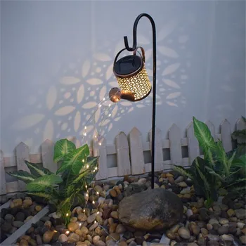 1 Tk Aiandus Decor Aed Väljas Päikese Kastmiseks Võib Ornament Lamp Aed Art Decor Light Õõnesprofiilid Rauast Dušš String LED Tuled