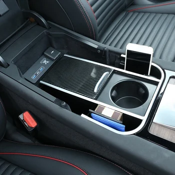 Eest Land Rover Discovery Sport 2020 ABS süsinikkiust Muster Ladustamise Kasti Telefoni Omanik Kinnas Taga Kast Ladustamise Kasti