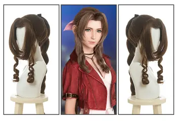 Mäng FF7 Aerith Cosplay Parukas Naiste Blondid Juuksed Final Fantasy VII Cosplay Parukas Aerith Gainsborough Parukad