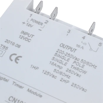 DC 12V Digitaalne LCD Power Programmeeritav Taimer, Kellaaeg Lüliti Relee 16A Amps