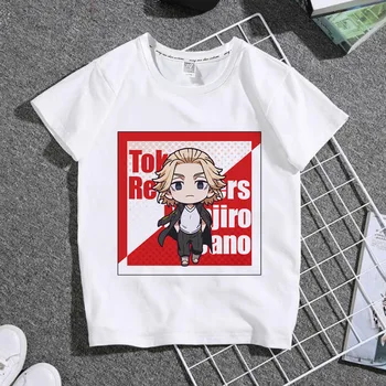 Suvel Anime Tokyo Revengers Mikey Draakon Mees/Naiste T-särk ümber Kaela Lühikesed Varrukad Vabaaja Unisex Streetwear Harajuku Tee Peal