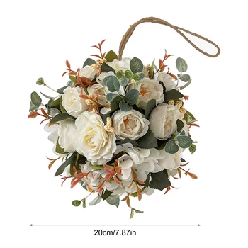Silk Võltsitud Lilled 20cm Hydrangea Pulmapidu Kodu Kaunistamiseks