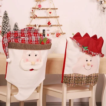 1 Tk Xmas Santa Claus Köök, Söögituba söögilaud Tool tagakaas jõulukaunistused Kodu