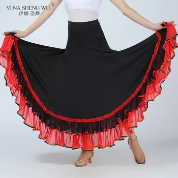 Uus Bellydancing Tava Suur Kiik Seelikud Täiskasvanud Mustlane Kõhutants Kostüümid Oriental Seelik Hispaania Flamenco Seelik