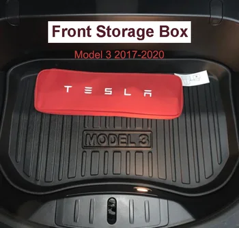 Näiteks Tesla Model 3 Model3 Auto Veekindel Lõhnatu Pagasiruumi Matt / Ees Matt Non-Slip Lasti Vooderdus Tarvikud Mudeli Kolme 2017-2021
