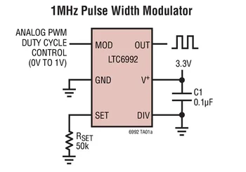 LTC6992 LTC6992CDCB-2 LTC6992IDCB-2 LTC6992HDCB-2 - TimerBlox: Pinge-Kontrollitud Impulsi Laius Modulaator (PWM)