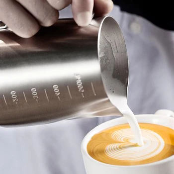 Barista Kann Latte Art Piima Kann Kannud Roostevabast Terasest Topelt Ulatus Kõrge-Klassi ja Kvaliteetset Kohvi Kannud