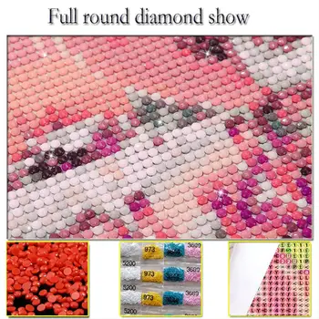 Lager suurus,mosaic puzzle mere maailm 5d diy Diamond Maali ristpistes Dolphin Kala diamond tikandid rhinestone home decor