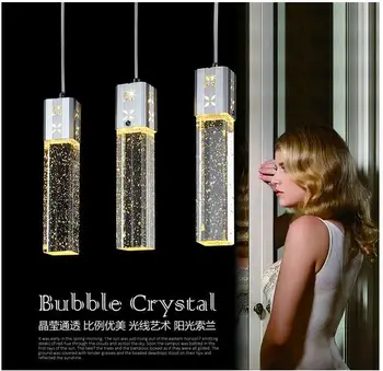 Crystal Ripats Tuli 3 Pea LED Tuled Mull Uus Kaasaegne Veerus ripats Lamp püramiid Läbipaistvad lambid Ripats