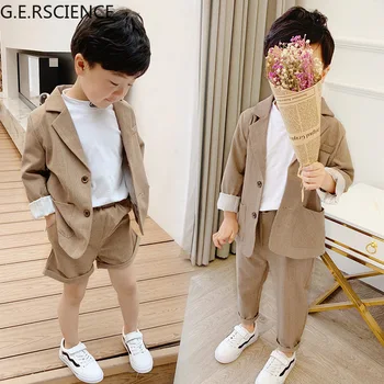 Laste riided 2021 uus tüdrukute pulm vabaaja 2-osaline ülikond, ülikond smoking õpilane etapp flower girl ametliku kulumise poiss ülikond
