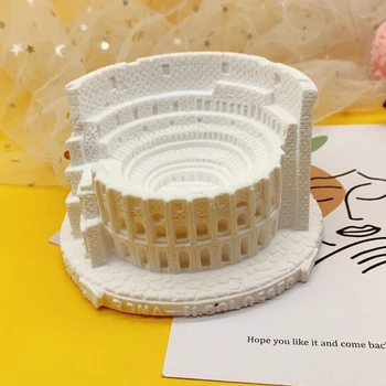 3D Colosseum lillepotis Epoksüvaik Hallituse Lillepoti Ladustamise Kasti Hallituse Betoon Planter Kaubaaluste Silikoon Õliga