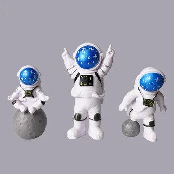 3tk/set Space Astronaut Poiss Sünnipäeva Teenetemärkide Lapsed Kook Magustoit Tabel Decor Baby Shower Diy Partei Asjade Armas