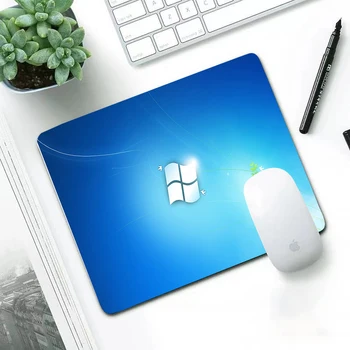Windows disain Arvuti Mouse Pad padjad Pestav libisemiskindlad Kummist s Ei Overlock 22X18CM laua hiire matt