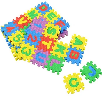 36pcs EVA Puzzle Beebi Mänguasjad Vaht Tähestikku, Numbreid, Esita Matt Põrandale Lapsed Vaip Vaiba Lapsed Kiri Loomade Ohutuse Lapsed Mänguasjad