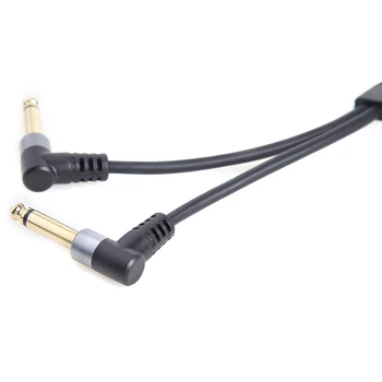 3,5 mm Y-Splitter-Adapterid-Audio Kaabel Naine Stereo Dual 6.35 mm Male 0.24 m-Audio Kaabel Juhe Mikrofon Mikser