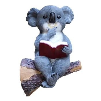 Naljakas Päikese-Aed Statue Kerge Koala Karu Solar Lamp Väljas Muru Hoovis Öö Valguses Teenetemärgi