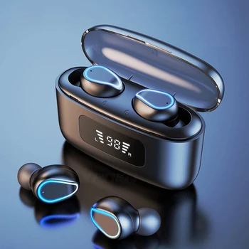 TWS T1 Bluetooth-5.0 täiesti uued Juhtmeta Kõrvaklapid Touch Kontrolli HiFI Stereo Kõrvaklapid Sport Earbuds Veekindel Koos Charing Box