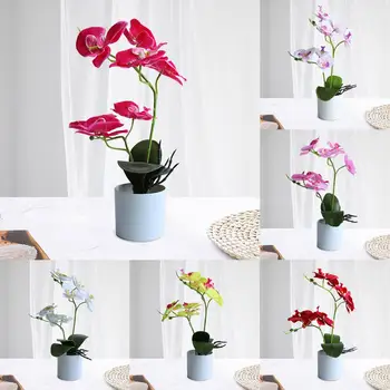 Kunstlik Bonsai Elavat kulumiskindel Nr Närbumine Orhidee Simulatsiooni Bonsai Lille Aed Bonsai tehislilled Pot