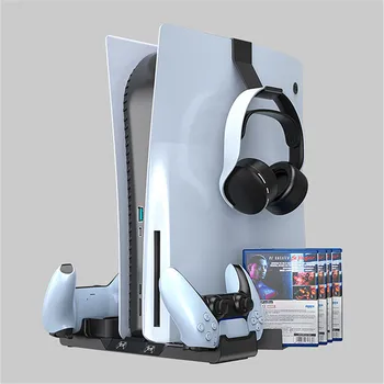 Laadimise Dock, Laadija Multi-Funktsionaalne pult Kõrvaklapid Plaadi Salvestamise hoidikut PS5 Mängukonsool Käepide
