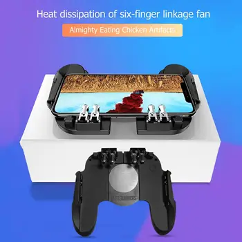 Külmik Fännid H9 Kuus Sõrme Telefoni Omanik Pubg Töötleja Gamepad Juhtnuppu Pubg Mobiil Vallandada L1R1 Tukk Juhtnuppu Gaming Pad