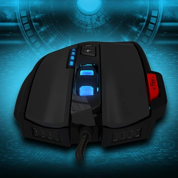 Mängude Mouse12 Nupud 4000DPI USB-Juhtmega või 4 Käiku Backlight Optiline Gamer Hiir Reguleeritav, Värviline Taustvalgus Hiired