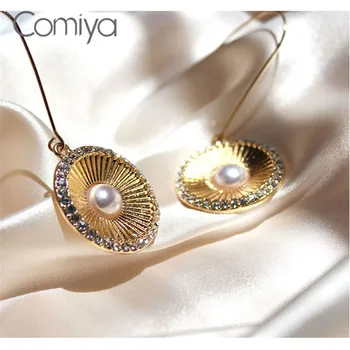 Comiya Korea Tolknema Kõrvarõngad Ehted Ring Crystal Ripats India Brincos Acryic Pärlid Tilk Kõrvarõngas Femme Pendientes