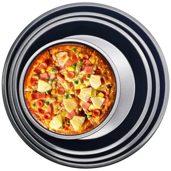 4 Tk Non-Stick Baking Pan Pizza 6 8 9 10-Tollise Läbimõõduga Pitsa Plaat,Ring Pizza Bakeware Kodu Köögis Ahjus Küpsetamine