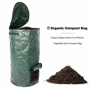 Kokkupandav Aed Õue Komposti Kott koos Kaanega Keskkonna Orgaaniline Käärima Jäätmete Koguja Keelduda Kaubakotid Kompostri
