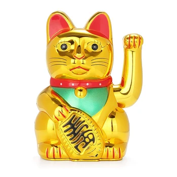 Õnne, Õnne Kassi Jaapani Kuld Õnnelik Kass Lehvitades Käsi Akuga Restorani Sisekujunduses F2
