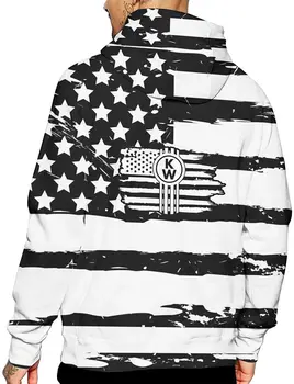 Ameerika Lipp, Logo Mehed 3D-Printimine Pikad Varrukad Topp Meeste Pullover Dressipluus Tasku Dressipluus