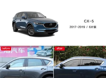 ABS Kroomitud plastikust Akna Visiir Vent Tooni Päike Rain Guard auto tarvikud Mazda CX-5 CX 5 2017 2018 2019 car styling