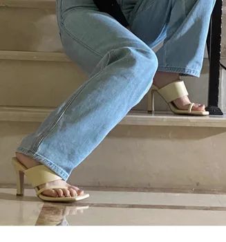 2020. aasta KUUM Vintage Square Sussid Varba Sandaalid Naistele Tahke Gingham Kõrge Kontsaga Naiste Sandaalid Blokeerida Kanna Daamid Kingad Naistele