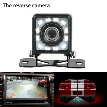 Auto tagurdamine öise nägemise kaamera Universaalne 12V lainurk-LED kaamera, kõrglahutusega tagurdamine line ajastiga U4T5