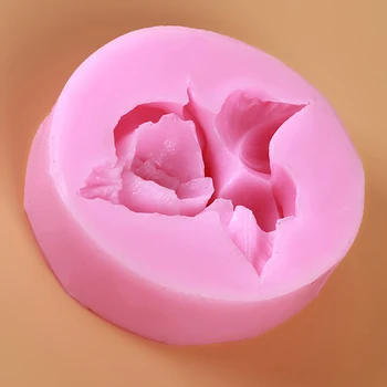1tk 3D Roosi Lill Õitsema Silikoon Fondant Seep Kook Hallituse Cupcake Jelly Candy Šokolaadi Kaunistamiseks Küpsetamine Vahend Hallitusseened