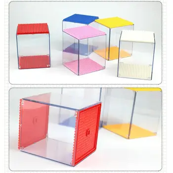 Tehase Diamond Plokid näitab Box Mini Tellised Tolmukaitse Korral Näidata Box Lastele Mänguasjad, Anime, Joonis Kogumine