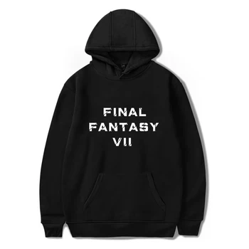 Kuum Final Fantasy FF7 Topp Mäng Harajuku Earnail Cosplay Kõrva Prindi Hupparit Dressipluus Puuvillane Hoida soojas Must Streetwear 4XL
