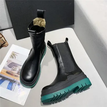 Uus 2020. Aasta Naiste Pahkluu Chelsea Saapad Platvorm Kingad Stiilne Botas Mujer Raja Zapatos Mujer Kuum Reie Kõrge Säärega Saapad Ins Võidelda Saapad