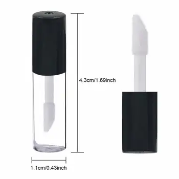 10tk 1.2 ml Mini Plastikust Selge huuleläige Toru Palsam Pudel, Kosmeetikatoodete Konteinerid huuleläige Pakendi Meik Vahendid Reisi-Emane