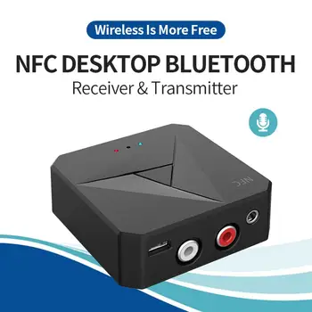 Bluetooth-5.0-Vastuvõtja, Saatja, NFC Heli Muusika Stereo Traadita Adapter, 3,5 MM Pistik RCA Adapter Kõlar TV Auto PC