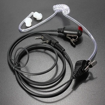 Kõrva Mini FBI Stiilis Must Plastik Lahe 3,5 mm Praktilise Erialase Õhu Kanaliga Kõrvaklappide Motorola Walkie Talkie Raadio 2 Pin
