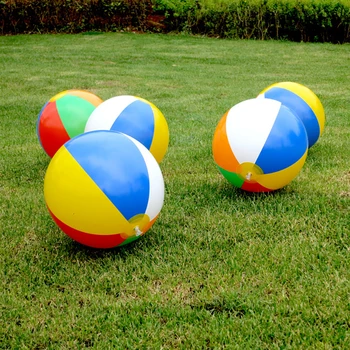22cm Täispuhutav Beach Ball Chidren Bassein Mänguasi Vee Mängu Sport PVC Pall Sünnipäeva Teenetemärkide Lõbus Kingitus