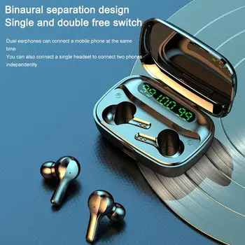 TWS Bluetooth Kõrvaklapid Juhtmeta Kõrvaklapid 2000mAh Peakomplekt Müra Mikrofon koos Earbuds Tühistada Veekindel LED-Kõrvaklapid Q9S8