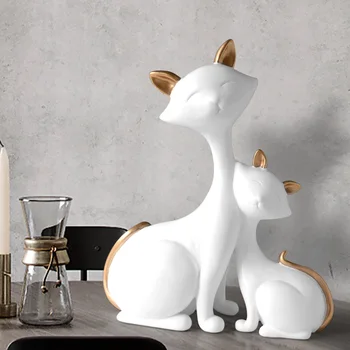 Vaik Kass Kujukeste Miniatuuri Dekoratiivsed Loomade desktop kingitus kassi kuju kaunistused kodu kaunistamiseks casa elutuba tarvikud
