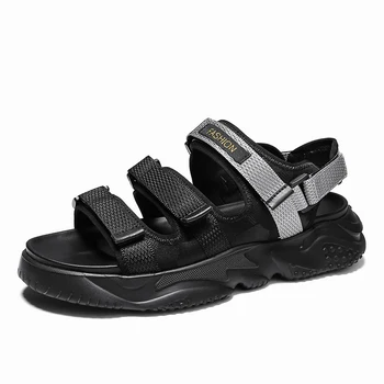 Heren sandalias jalatsid kummist klassikaline cuero sandali deportivas romanas sport meeste 2019 da tööd transpirables sandaalid-mehed sandalen
