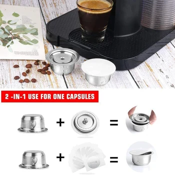 Roostevabast Terasest Metallist Kohvi Capsule ühildub Nespresso Vertuoline Podi Omanik Vertuolline GCA1 ENV135 turvarõngaga