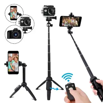 Selfie kinni statiivi bluetooth jaoks nutitelefoni gopro kaamera Kaasaskantav monopod statiivi 40In Pikendatav Selfie Kinni Statiivi iPhone