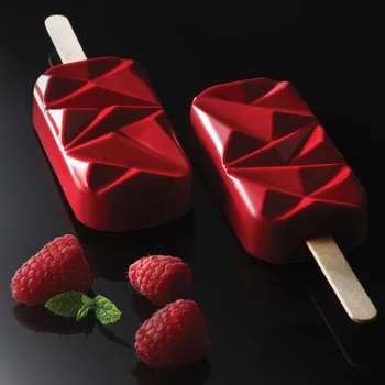 4-hole Jäätis Silikoon Hallituse DIY Popsicle Tegemise Vahend, Omatehtud Popsicle Hallituse Magustoit Sügavkülmik Juice Ice-Maker Köök Tööriistad